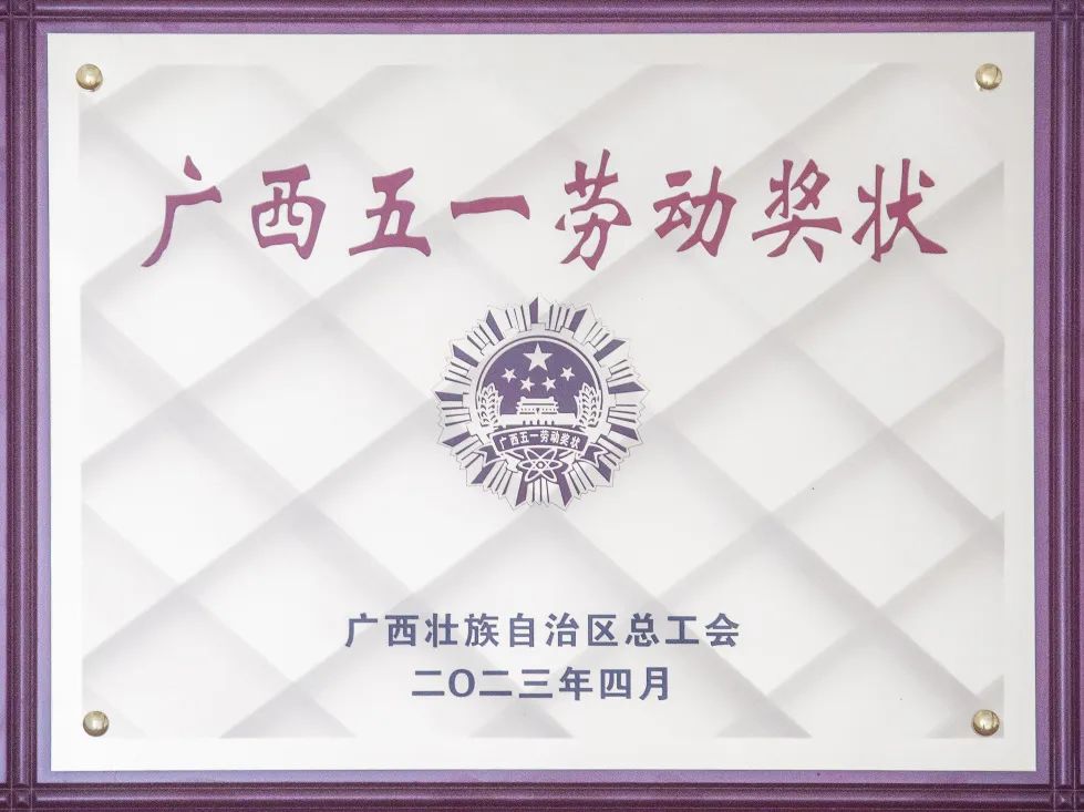 喜報(bào)！來冶公司榮獲“廣西五一勞動獎狀”